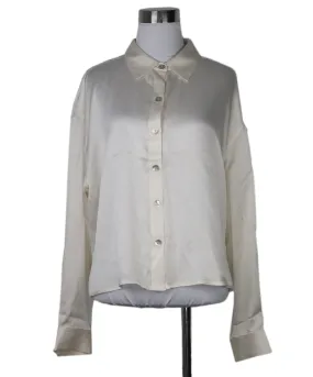 Joie Ivory Silk Blouse sz 8