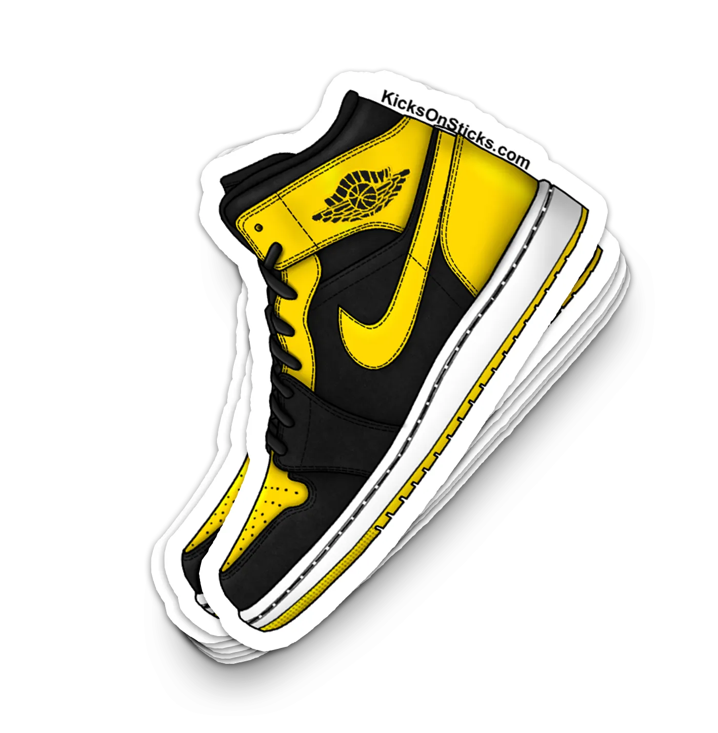 Jordan 1 Mid "New Love" Sneaker Sticker