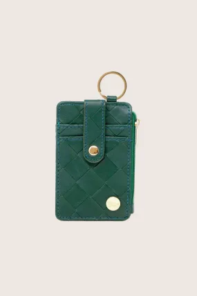 Keychain Card Wallet - Woven Green