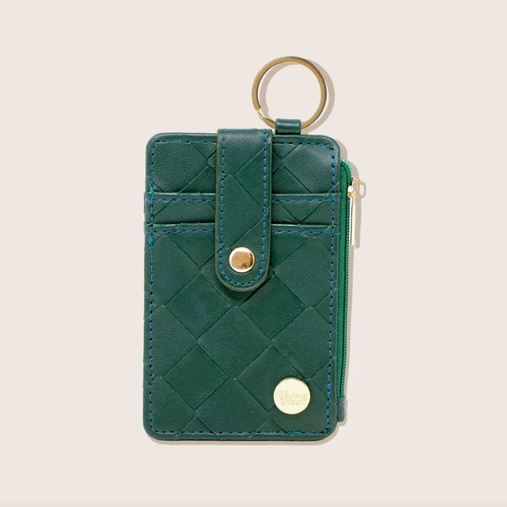 Keychain Card Wallet - Woven Green