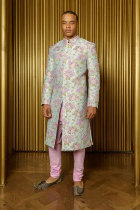 LANE Floral Jacquard Sherwani (Ready-to-Ship)