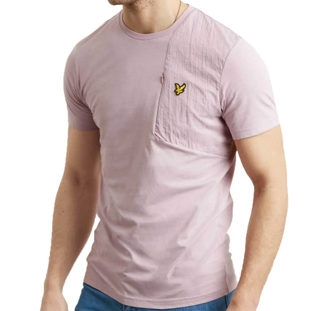 Lyle And Scott casuals Fabric Mix T-Shirt - Light Mauve TS1014V