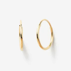 Medium Endless 14k Hoops