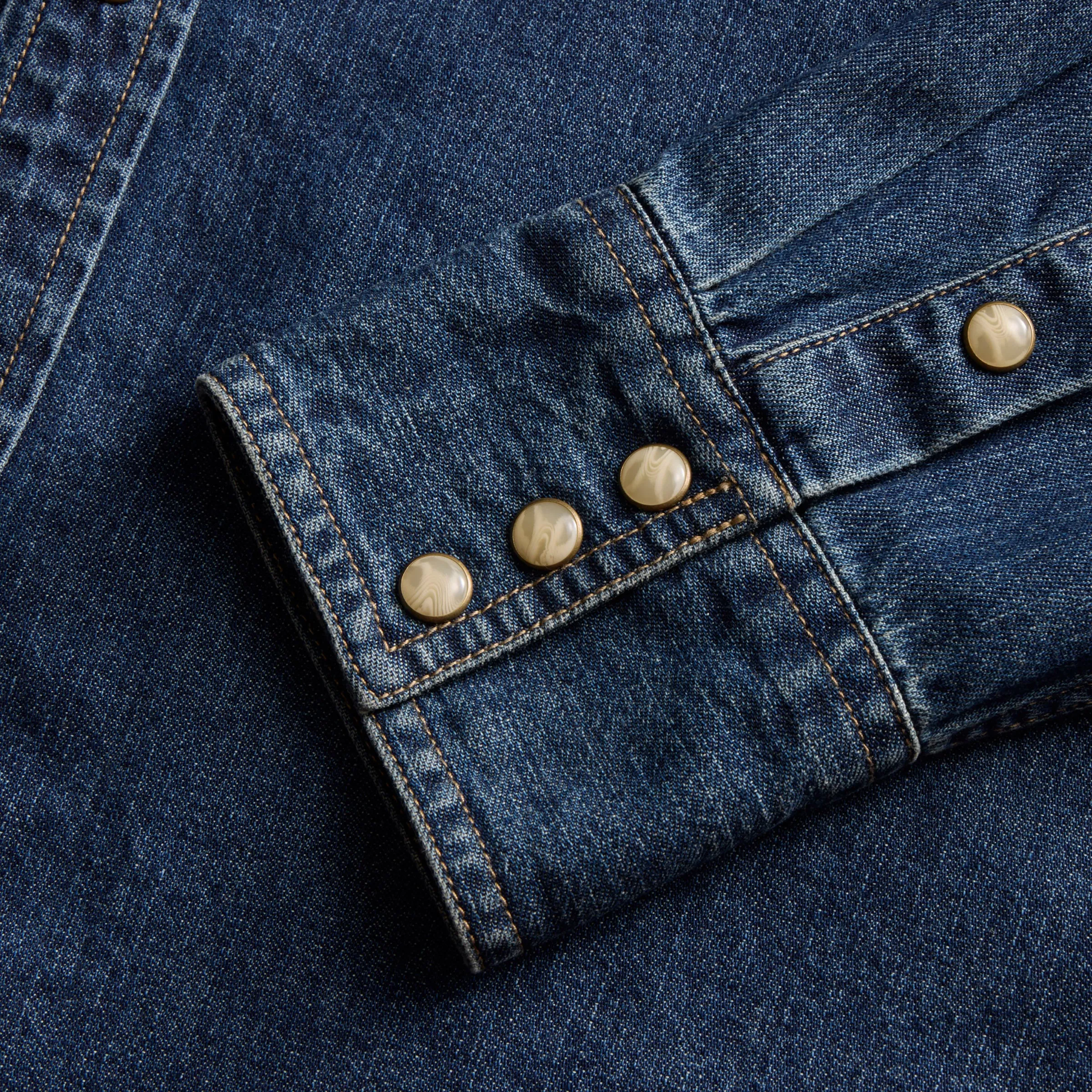 Men's Denim Pearl Snap