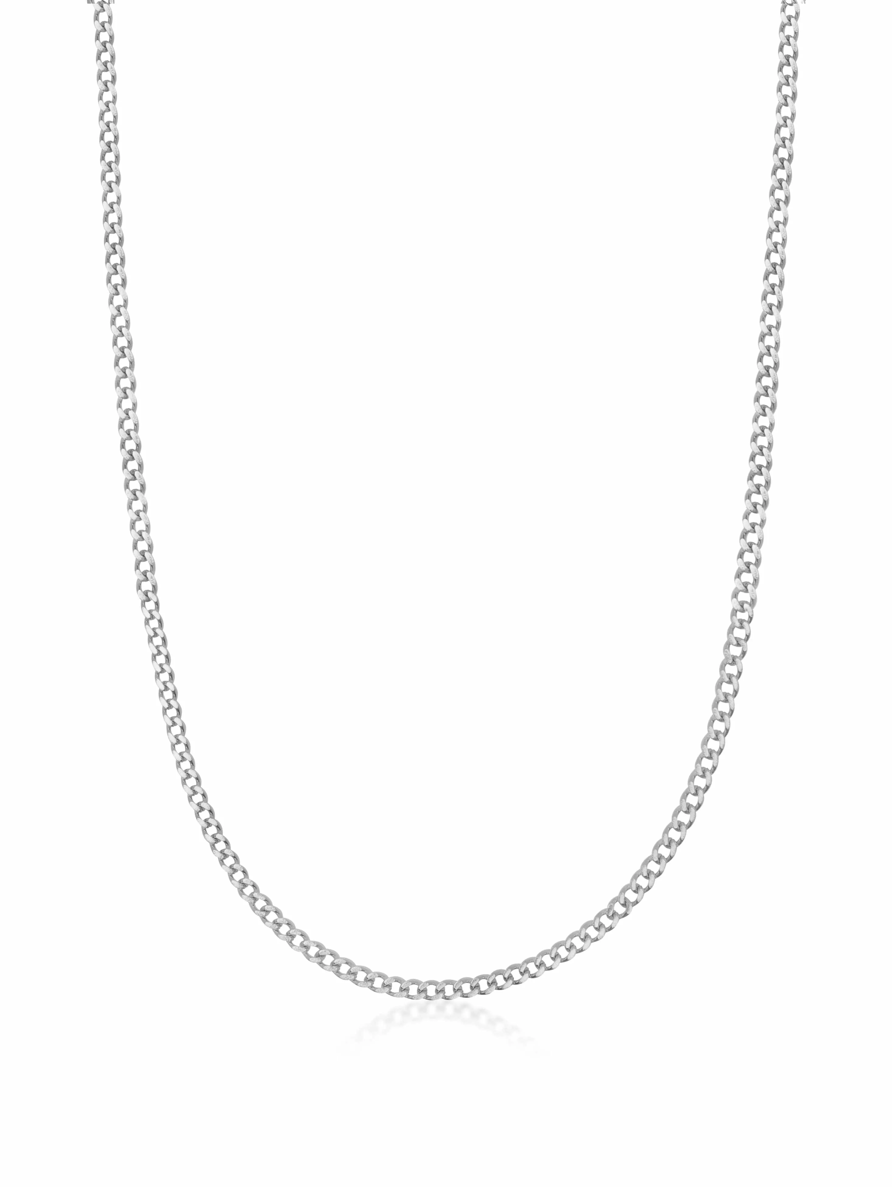 Men's Silver Cuban Link Chain in 3mm