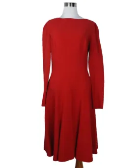 Michael Kors Red Wool Longsleeve Dress sz 8