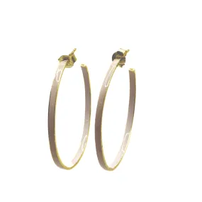 Mykonos Enameled Hoop Earrings