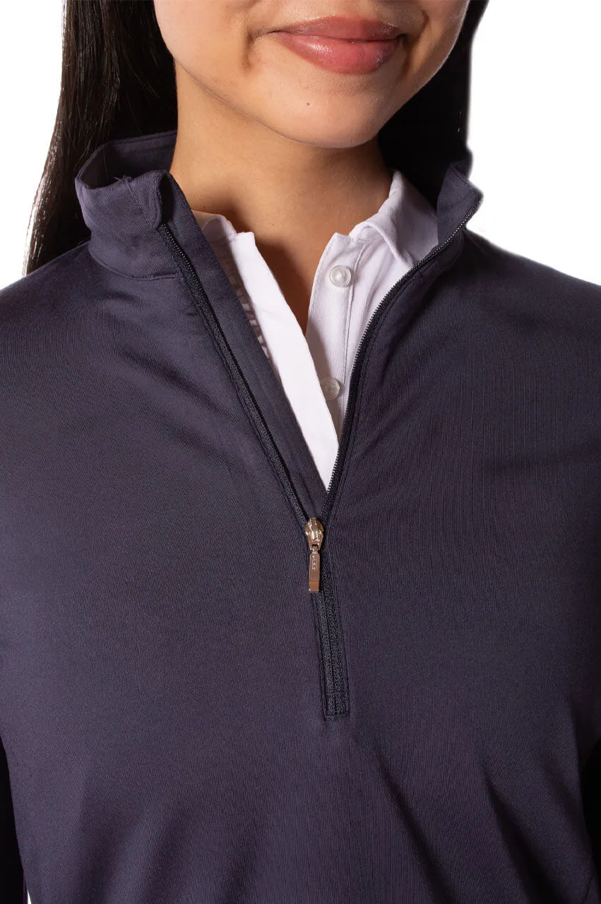 Navy Fabulous Mock Pullover