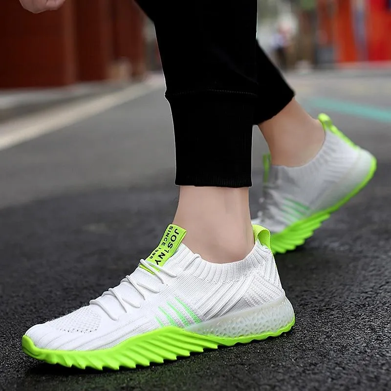 New 4D print Ultralight Men Running Shoes