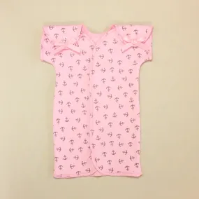 NICU Friendly Gown Pink Anchors