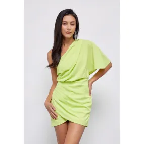 One Shoulder Wrap Dress