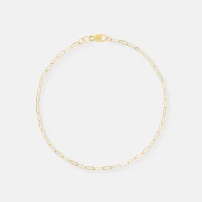 Paperclip Chain Bracelet - Dainty Weight