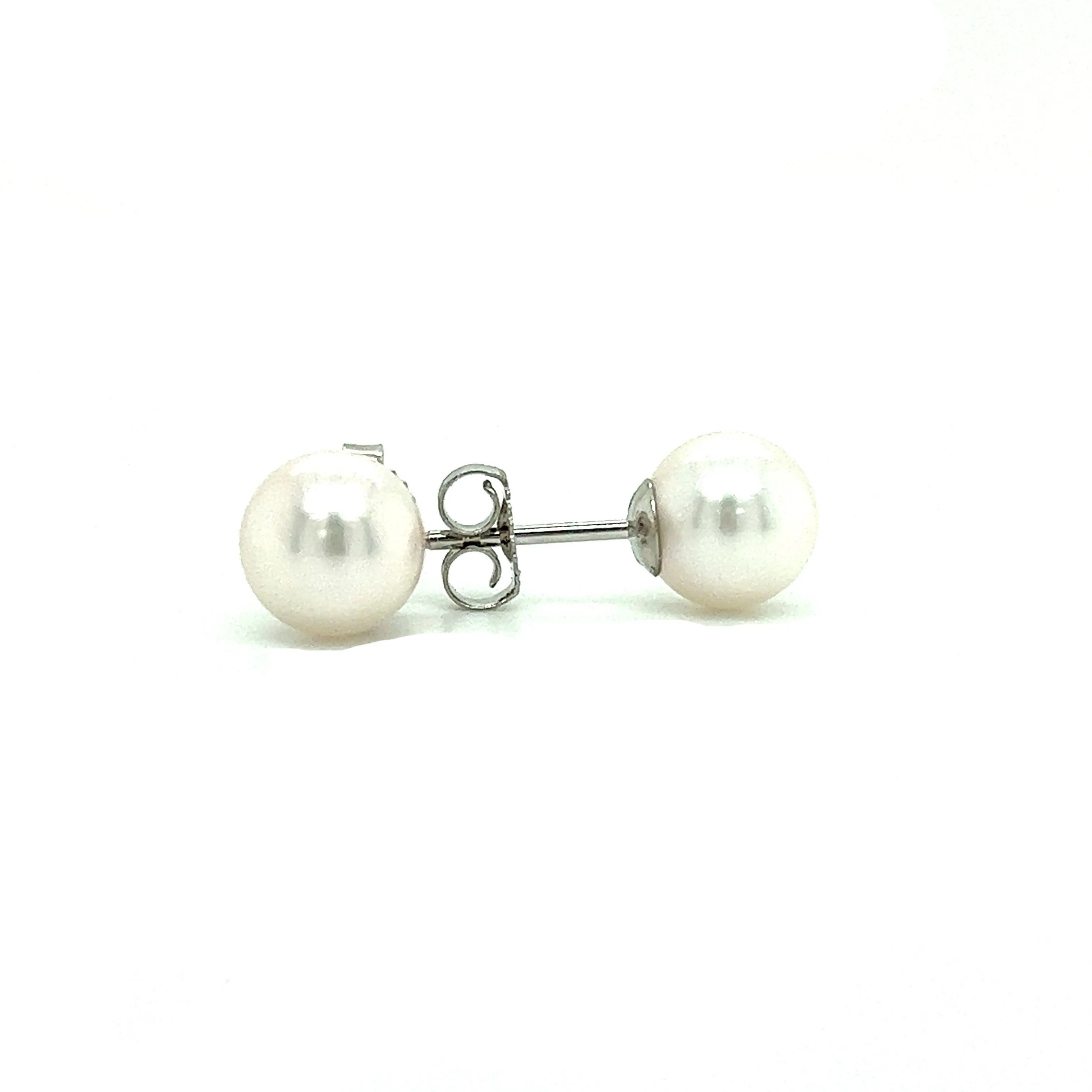 Pearl 6.5mm Stud Earrings in 14K Gold