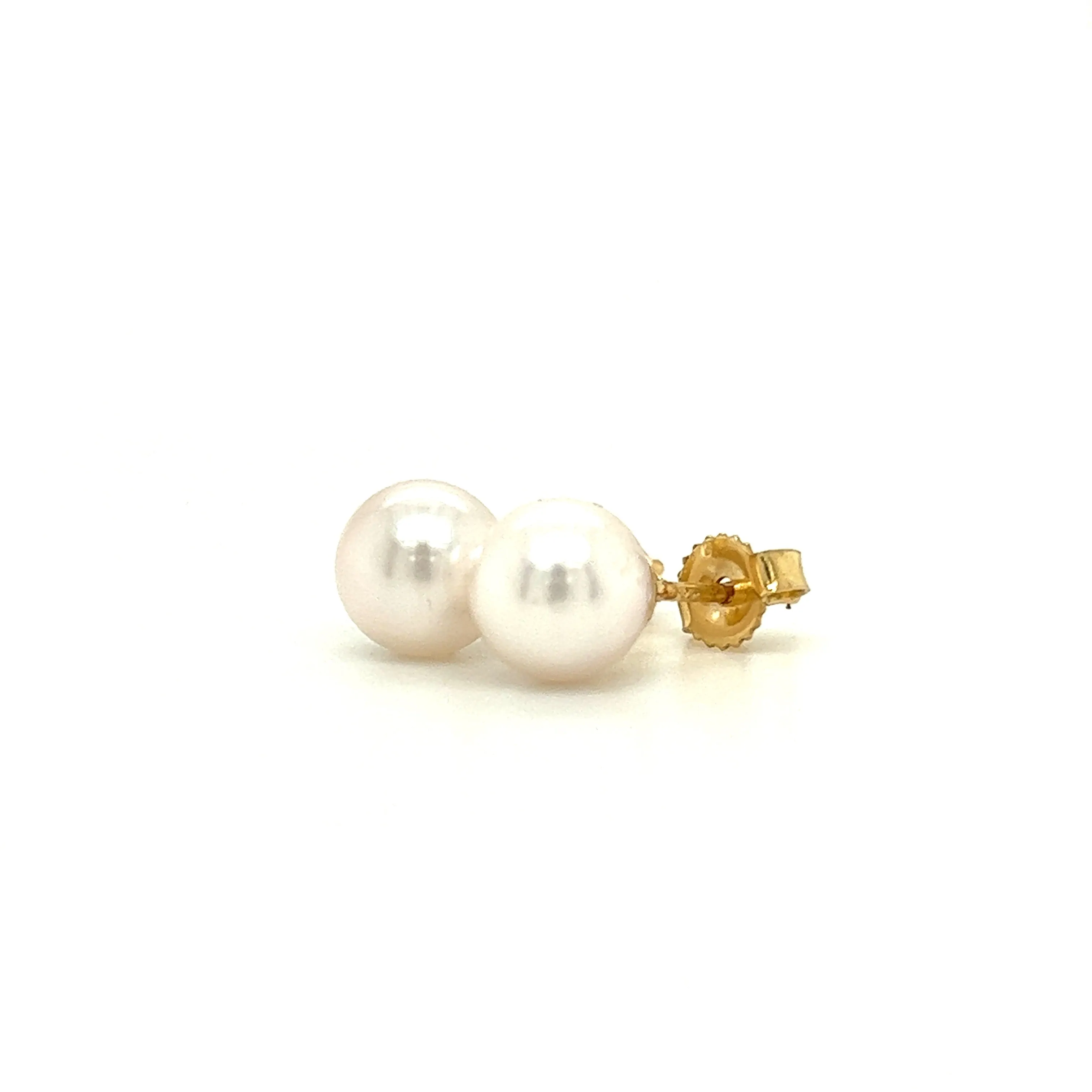 Pearl 6.5mm Stud Earrings in 14K Gold