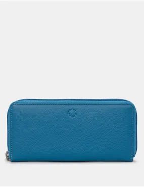 Petrol Blue Leather Baxter Purse