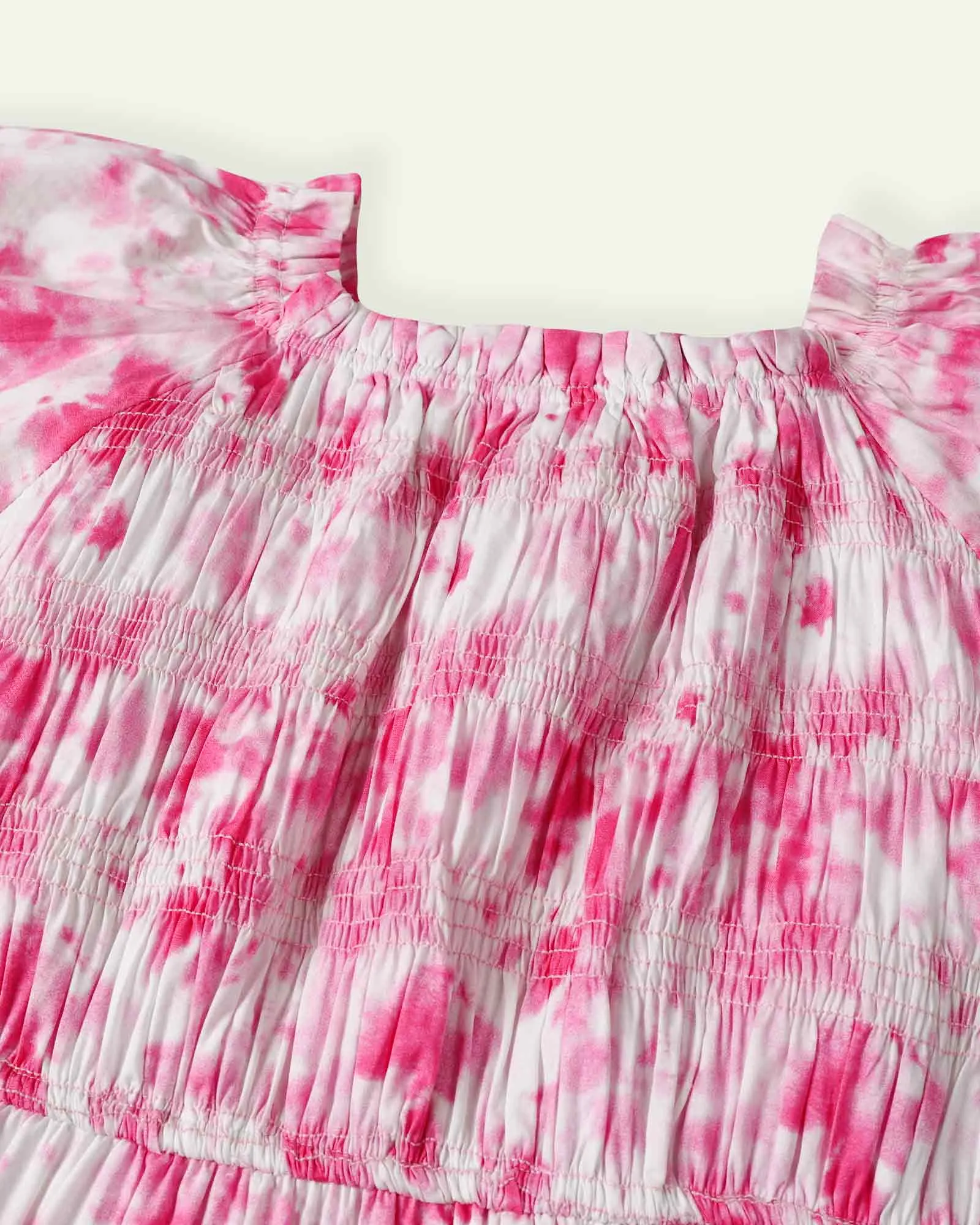 Pink Tie And Dye Dress