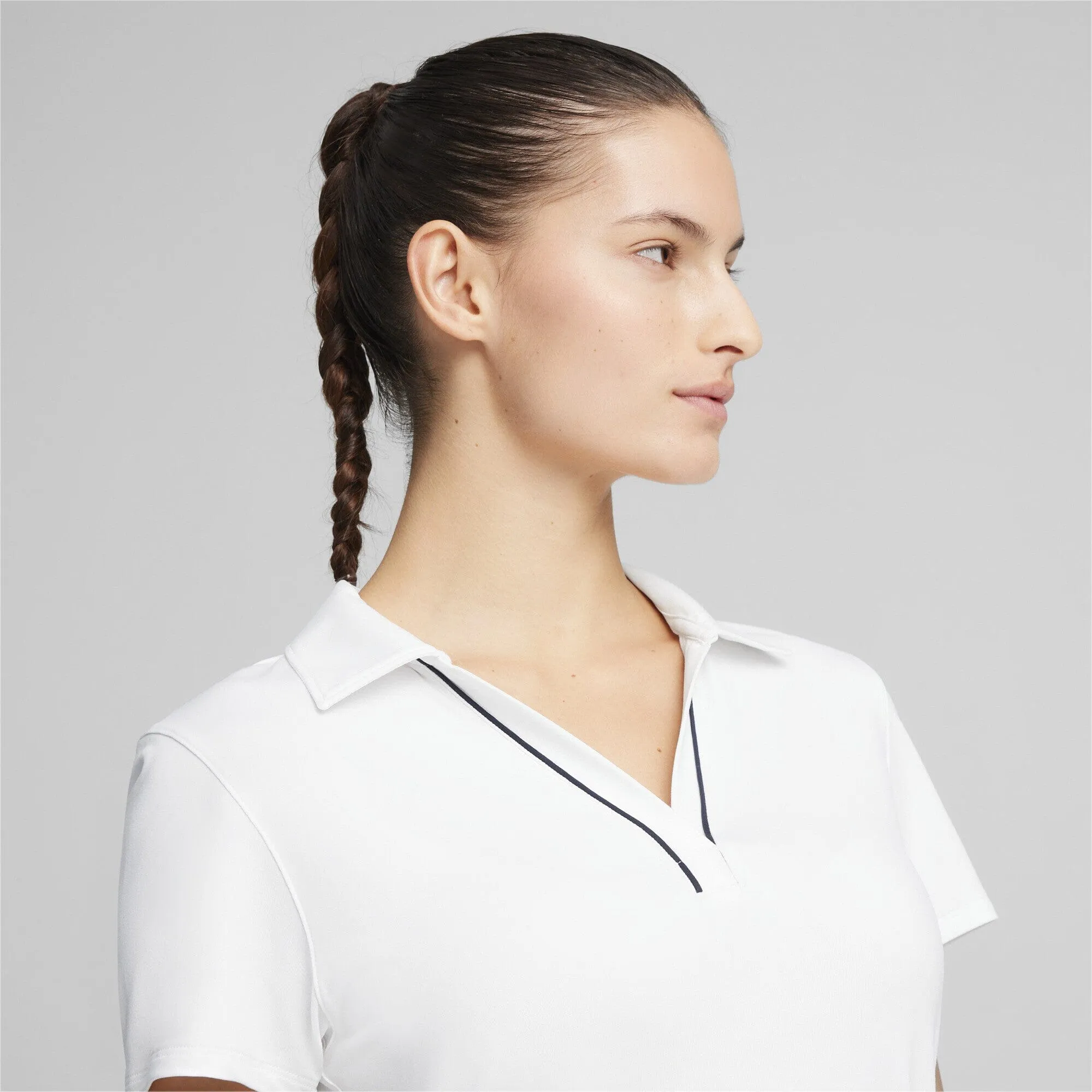 Puma polo CLOUDSPUN piped white glow