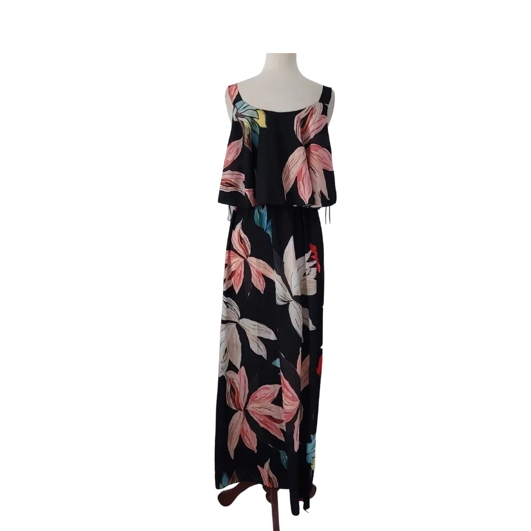 Quiz Black Floral Printed Sleeveless Maxi Dress | Pre Loved |