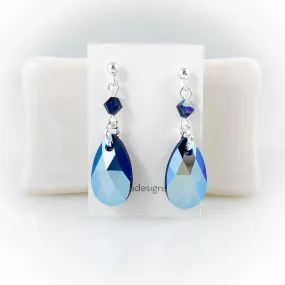 "Crystal Rain" (Ocean) Earrings