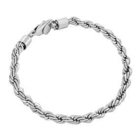 Rope Bracelet - White Gold