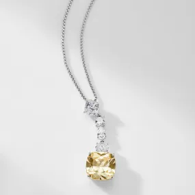 SOLEIL YELLOW CZ Y NECKLACE