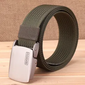 Solid Color  Metal Buckle Quick-drying Nylon Belt