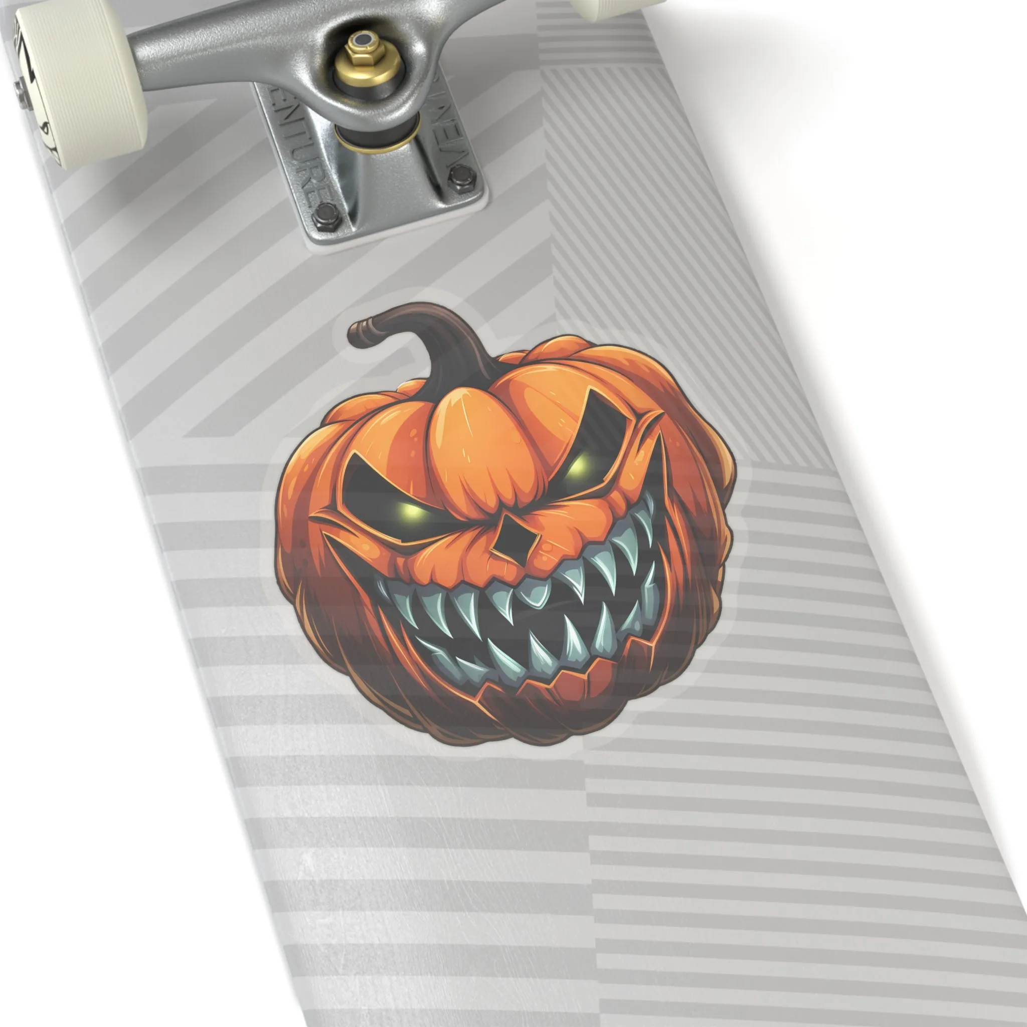 Spooky and Striking: Scary Halloween Jack O Lantern Pumpkin Stickers