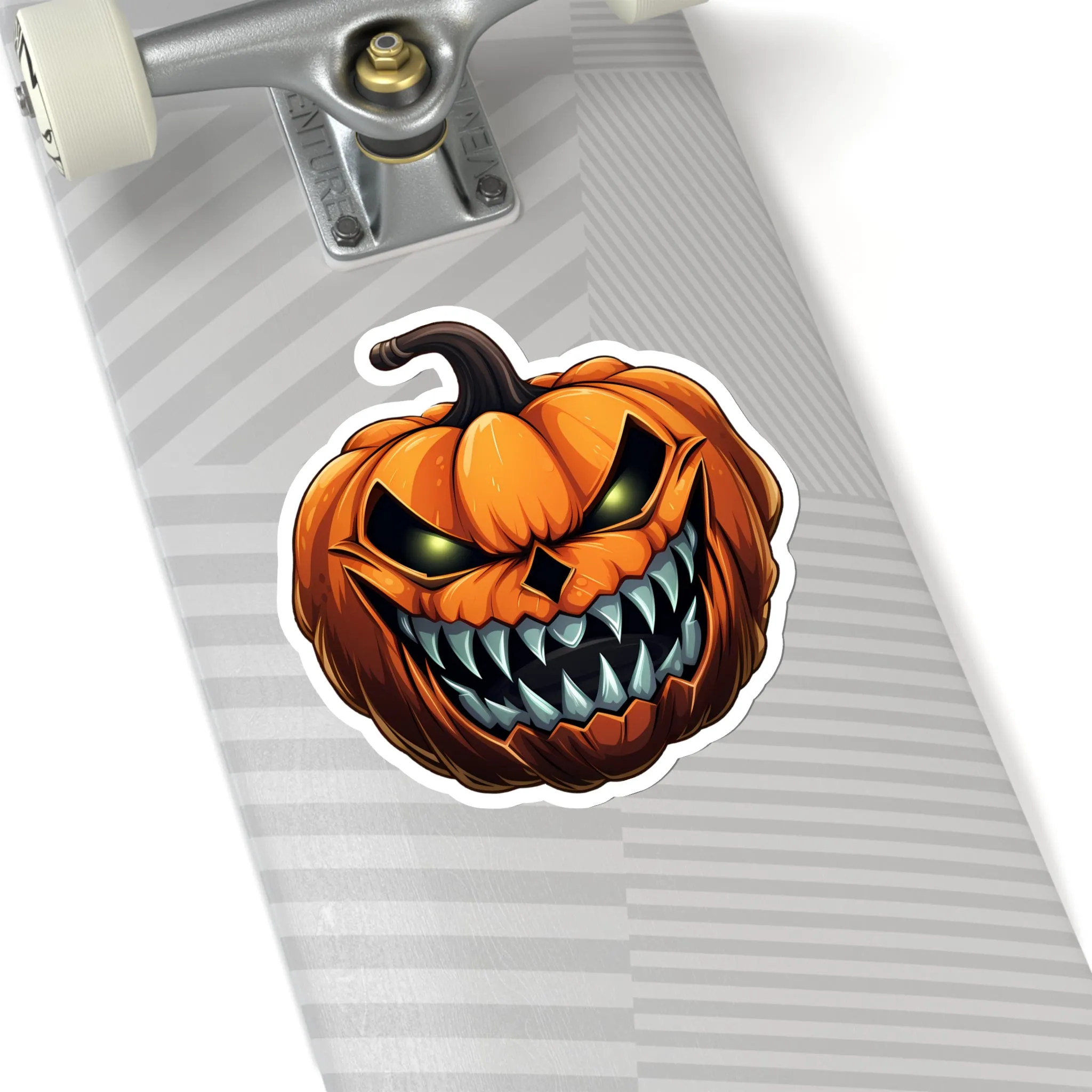 Spooky and Striking: Scary Halloween Jack O Lantern Pumpkin Stickers