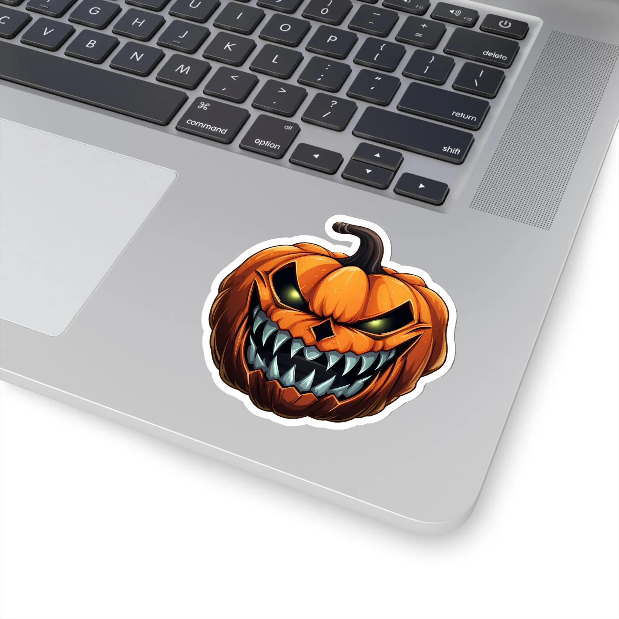 Spooky and Striking: Scary Halloween Jack O Lantern Pumpkin Stickers