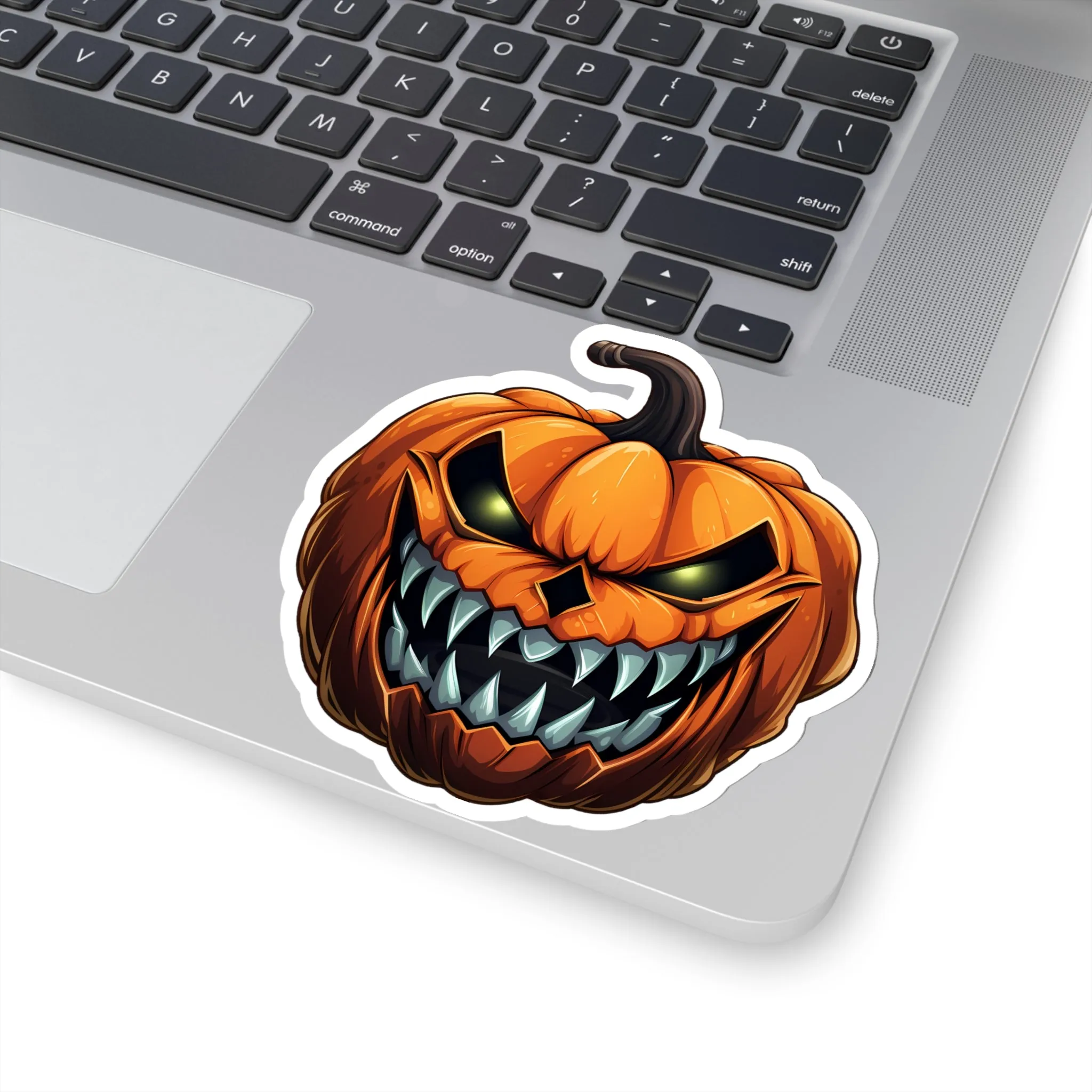 Spooky and Striking: Scary Halloween Jack O Lantern Pumpkin Stickers