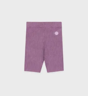 SRHWC Ribbed Biker Short - Violet