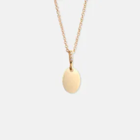 The Petite Oval Tag Necklace