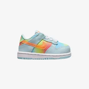 toddler nike dunk low (glacier blue/total orange)