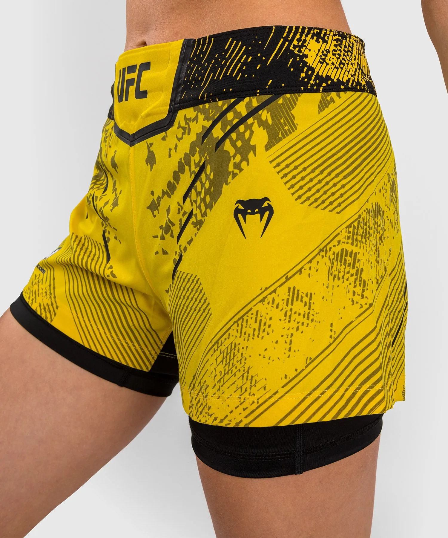 UFC Adrenaline by Venum Authentic Fight Night Women’s Fight Short - Yellow