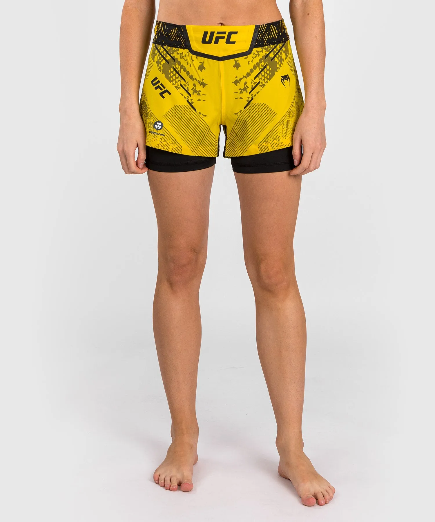 UFC Adrenaline by Venum Authentic Fight Night Women’s Fight Short - Yellow