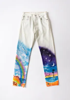 Vintage Airbrush Levis 501s