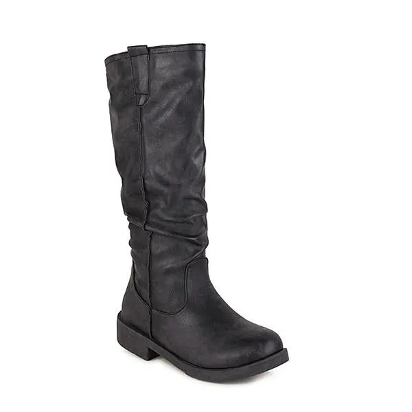 Women's Casual Retro Daily Flat Knee-high Boots 61738787S