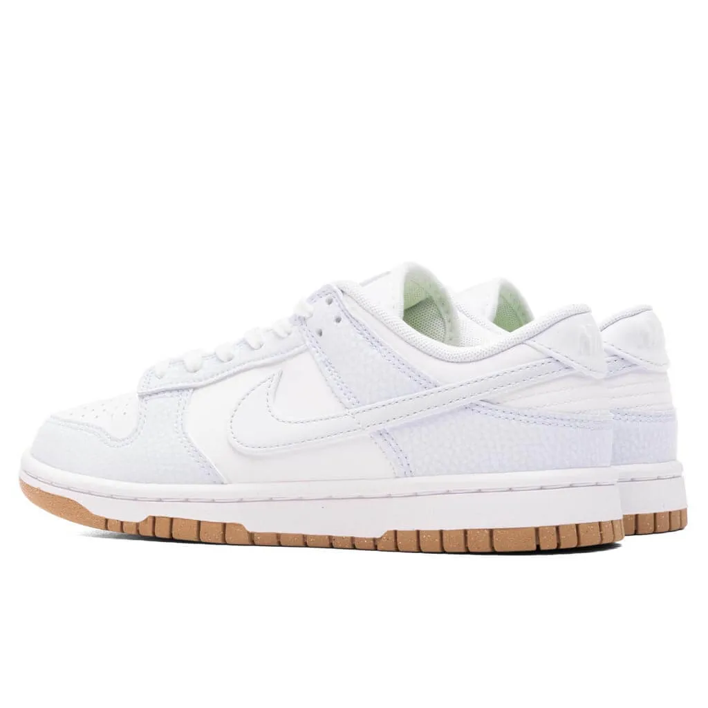 Women's Nike Dunk Low Premium Next Nature - White/Football Grey/Gum Light Brown