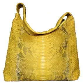 Yellow and Grey Jumbo Shoulder Bag