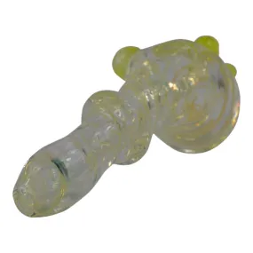 Yellow Color Changing Glass Pipe