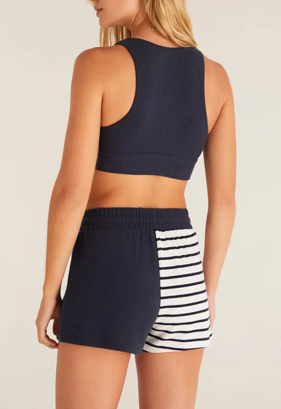 Z Supply - Color Block Stripe Bra Captain Navy